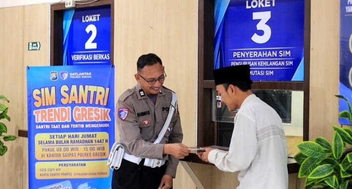 Polres Gresik Buka Layanan Khusus SIM Santri Trendi Selama Ramadhan
