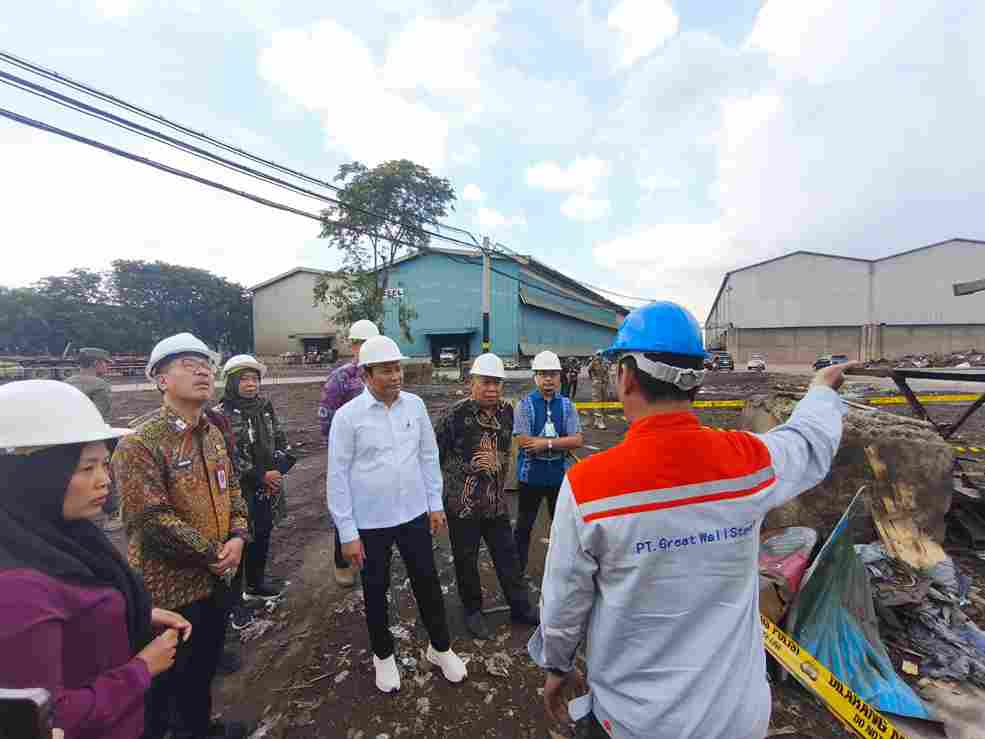 Tinjau Lokasi Ledakan di Waru, Bupati Subandi Tekankan Perlindungan Pekerja