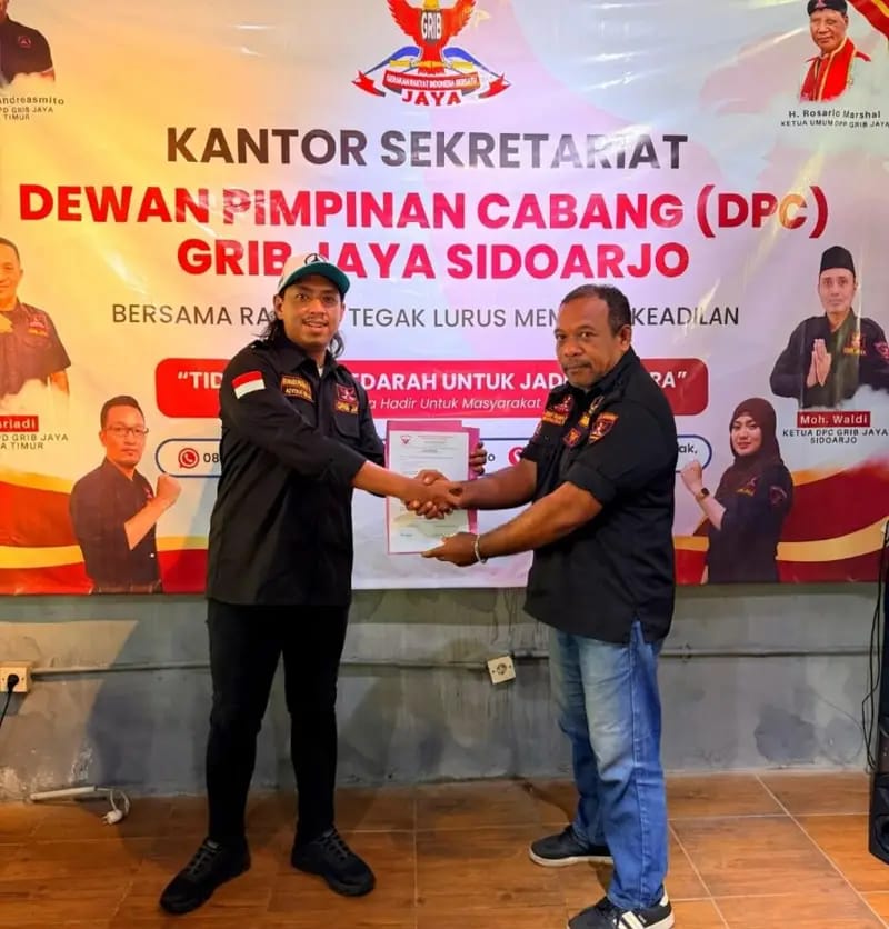 GRIB JAYA Sidoarjo Perkuat Tim Hukum, Advokat Muda Bramada Pratama Putra Resmi Bergabung