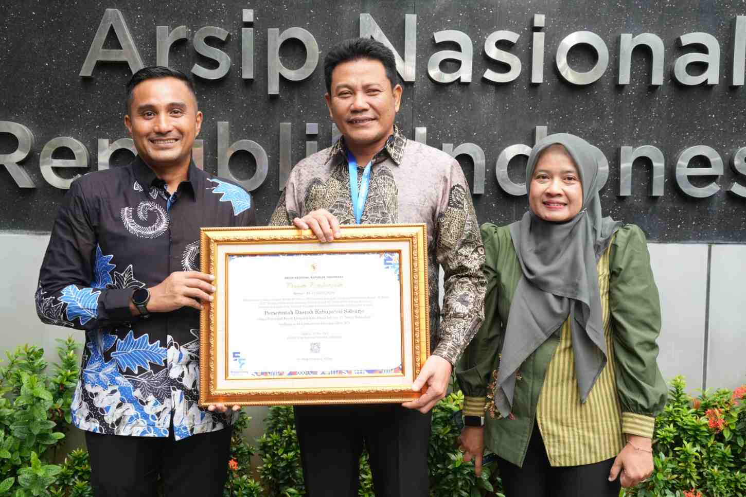 Pemkab Sidoarjo Raih Predikat AA Nasional, Tata Kelola Arsip Diakui ANRI