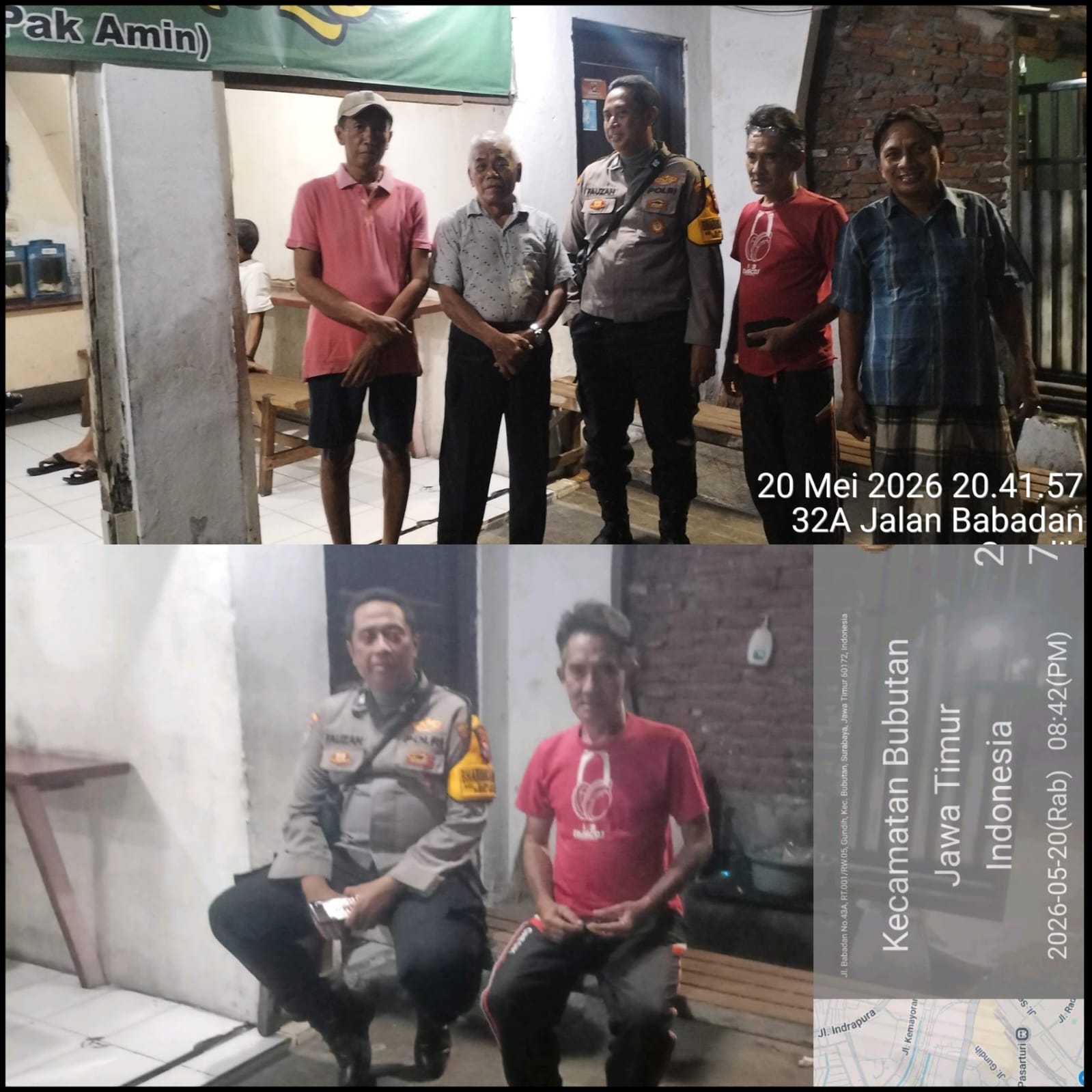 Bhabinkamtibmas Kelurahan Gundih Sambang Warga RT 01 RW 05, Pererat Silaturahmi dan Sampaikan Pesan Kamtibmas