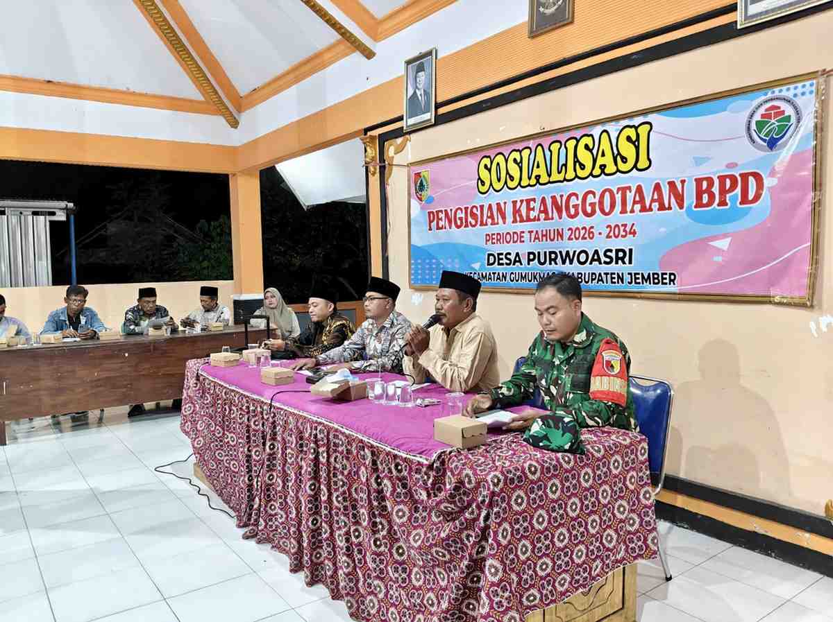 Sosialisasi Pengisian BPD Purwoasri Digelar, Warga Diajak Kawal Demokrasi Desa Secara Sejuk