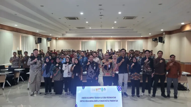 Kementerian PAN-RB RI Bersama Dinas Kominfo Jatim Gelar Uji Coba Pedoman dan Kertas Kerja Manajemen Layanan Digital Pemerintah